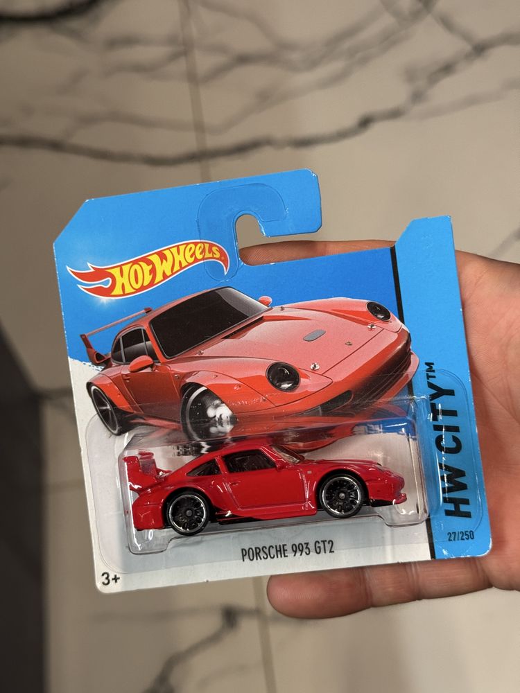 Hot Wheels Porsche 911 993 GT2 ideał KRÓTKA karta HW CITY z 2014r!