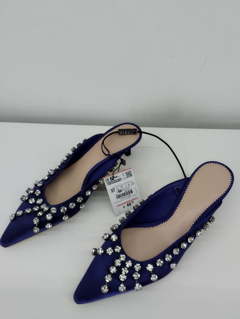 Buty klapki obcas ZARA rozm. 37 OKAZJA.