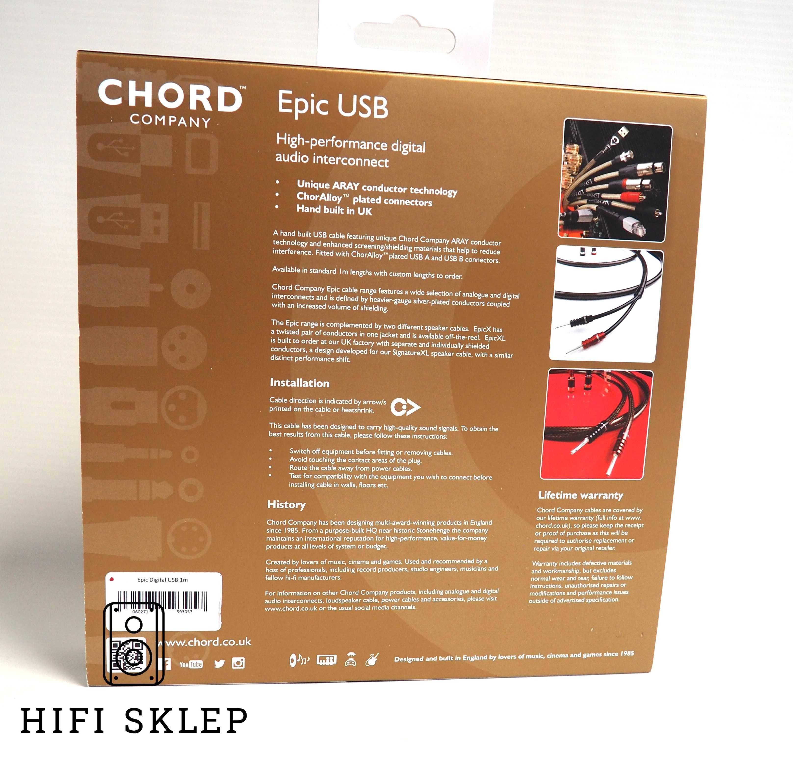 Chord EPIC - Kabel USB A-B - 1,0M zaproponuj cenę !