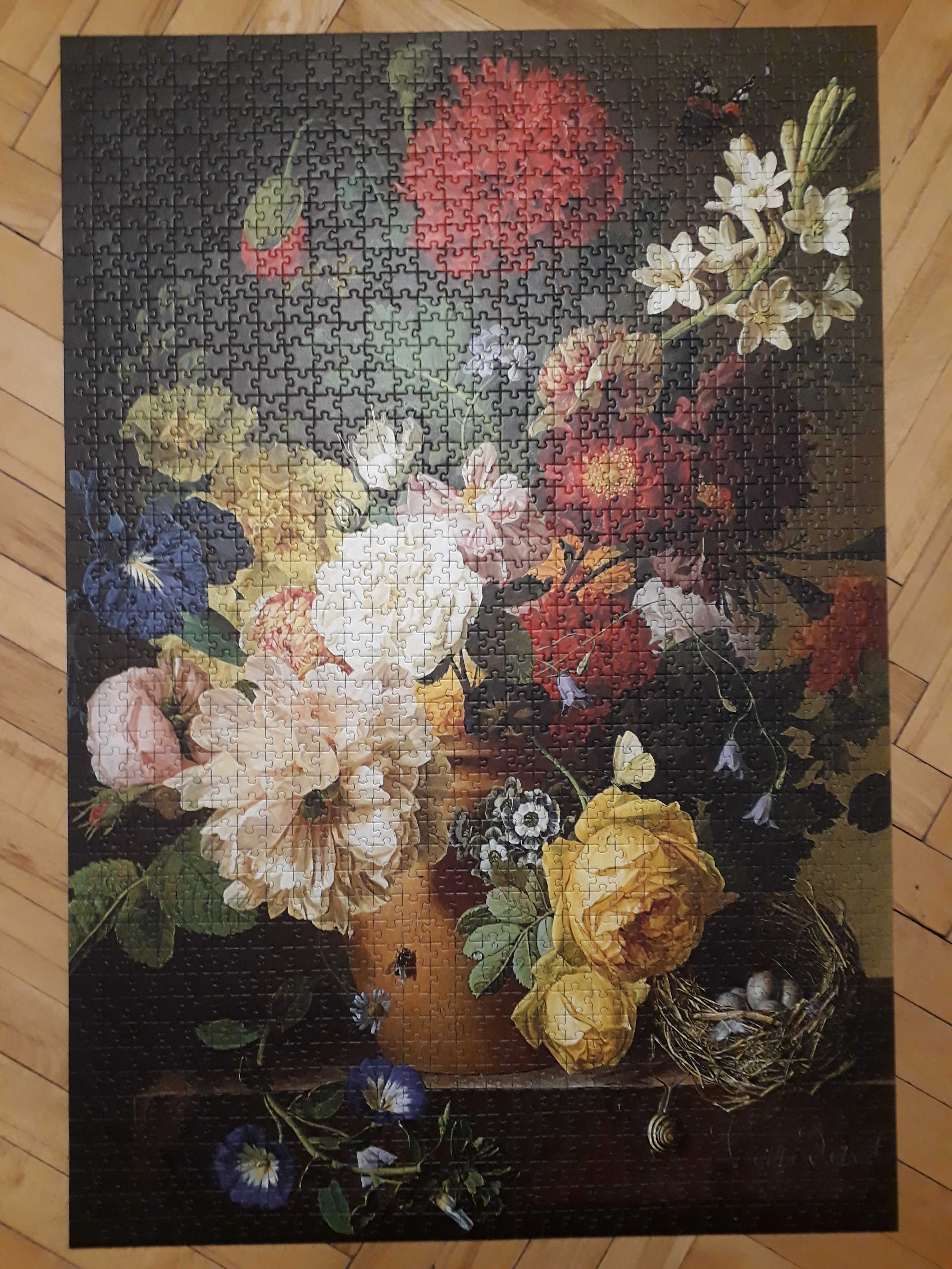 Puzzle trefl 1500 Martwa natura z kwiatami Jan Frans van Dael