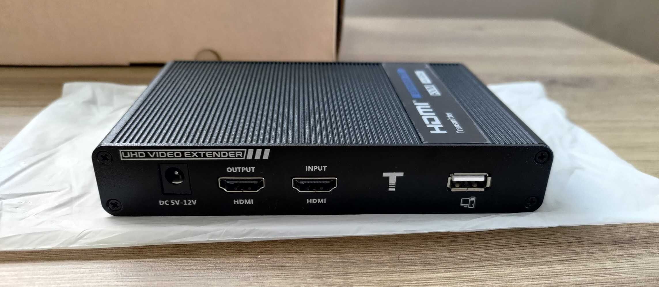 TECHLY KVM extender HDMI/USB po skrętce CAT6A/7