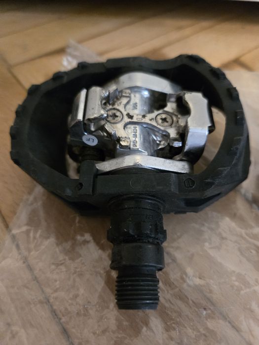 Pedały zatrzaskowe platformy Shimano pd m424, plus buty rowerowe AGU
