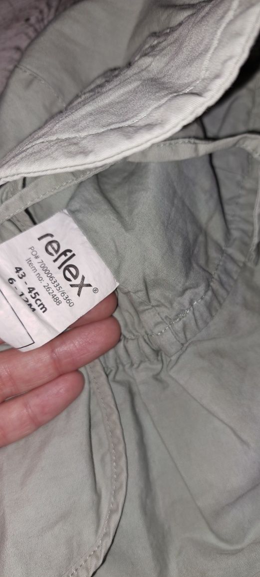 Zestaw czapki na lato H&M Reflex Smyk rozm. 86 ochrona kark