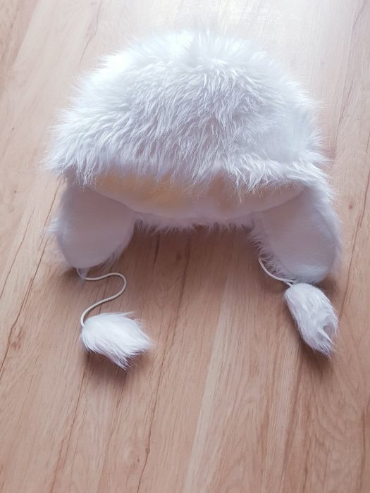 Zimowa czapka z ociepleniem polarowym uszatka damska sztuczne futerko