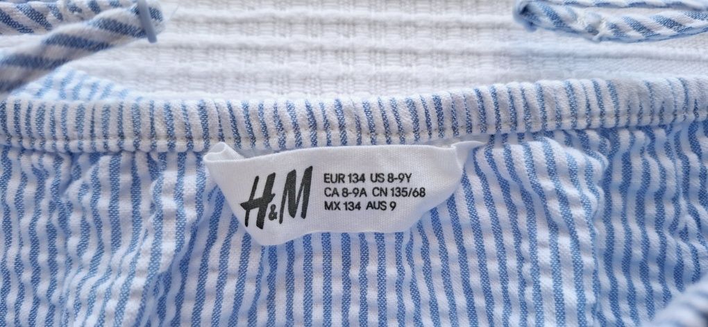 H&M, urocza bluzka hiszpanka, roz. 134cm