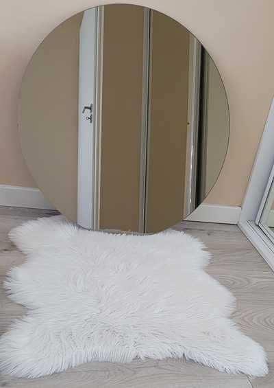 Złote, okrągłe lustro, ś. 70 cm, Jysk, nowe.