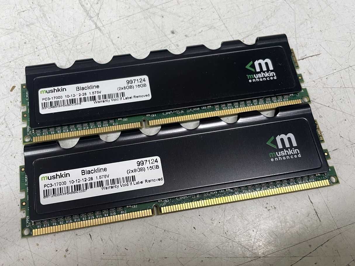 Память для компьютера игровая DDR3 16GB(2*8Gb) PC3-17000 Mushkin