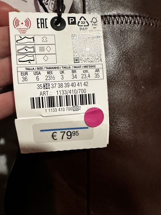 Нові шкіряні черевики ( ботинки , ботильйони ) Zara 35 , 36 , 37 р, 40