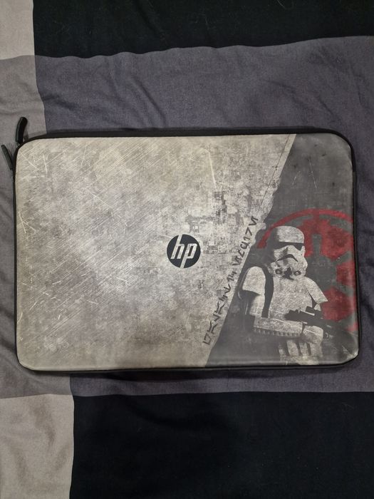Portátil HP, capa de transporte e rato wireless