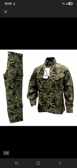 Nowy mundur połowy 124 P/MON wojskowy M/XL