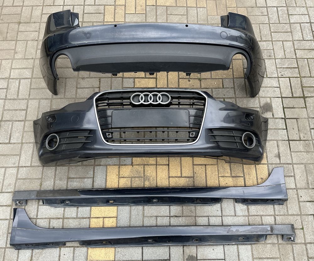 AUDI A6 C7 LX5R PDC Zderzak przód przedni zderzak tył listwy progowe
