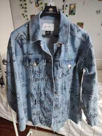 Kurtka jeansowa oversize Stradivarius Mickey S