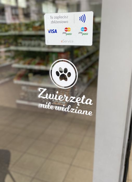 Naklejka, Zwierzęta mile widziane