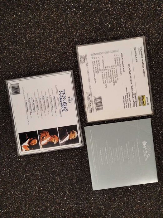 CD's: Mozart, Os Três Tenores, Carlos do Carmo