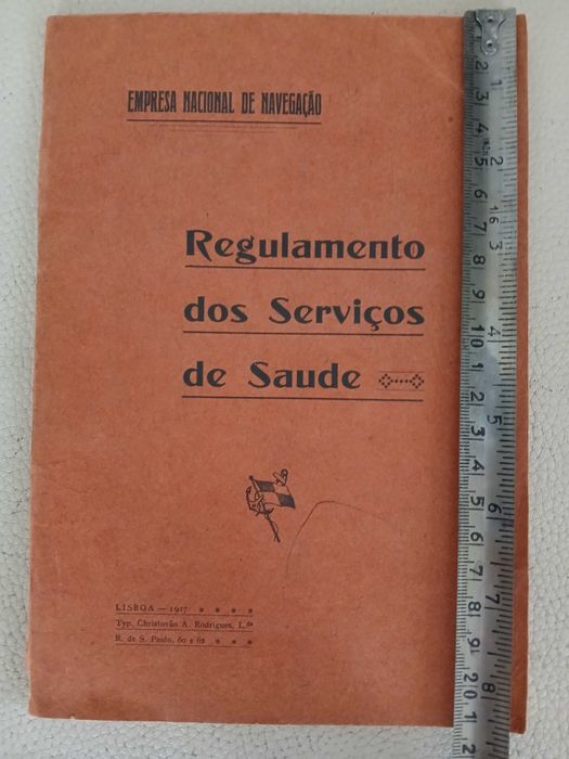 Empreza/Companhia Nacional de Navegação - Regto serviços saúde - 1917