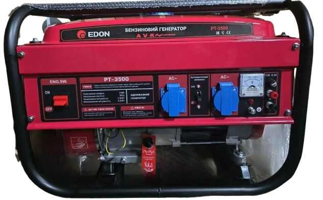 Генератор бензиновый EDON STP PT-3500 ручной старт, 2.8/3 кВт, 1 фаза