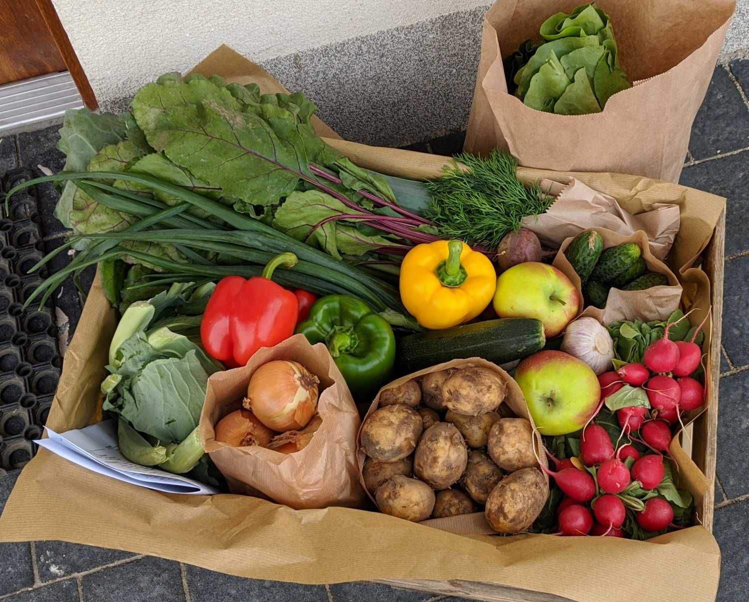 Warzywa i owoce z darmową dostawą - paczka średnia