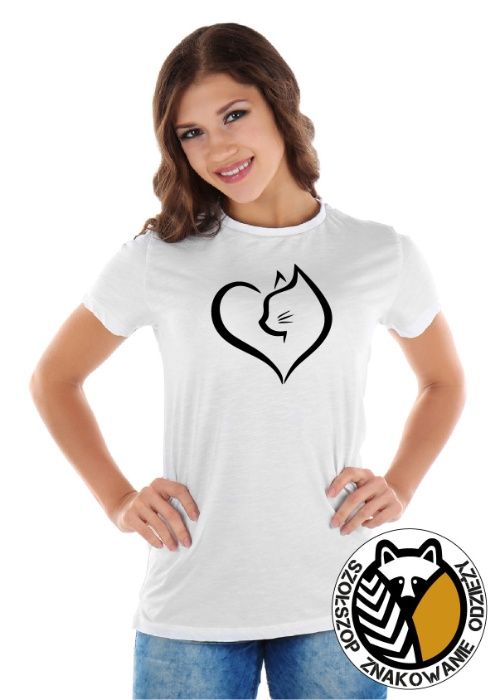 Koszulka kot kocia grafika koci wzór odbiór w 24h