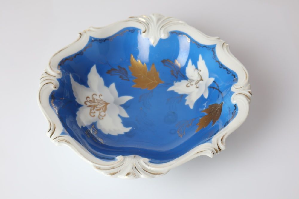 Piękna patera Tillowitz Porcelana do 1945 roku Rar Antyk 21x21cm