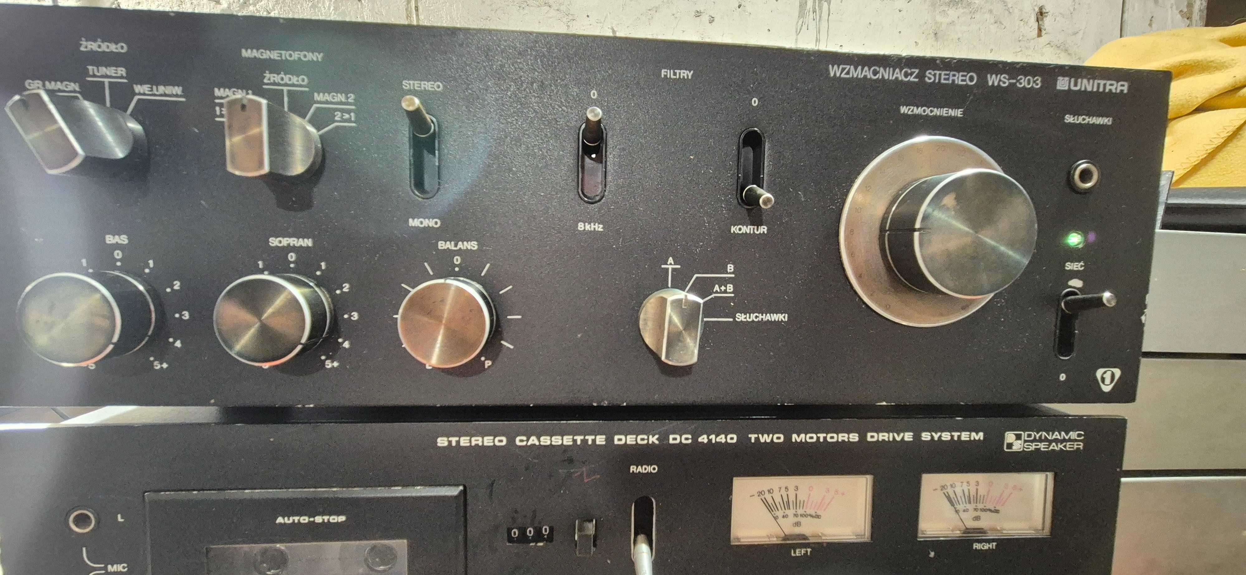 Wzmacniacz WS303 po serwisie.