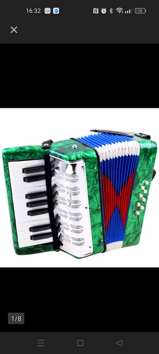 Duży muzyczny akordeon harmonia dla dzieci IN0148