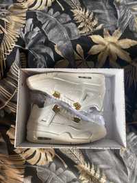 Air Jordan 4 retro White&Gold