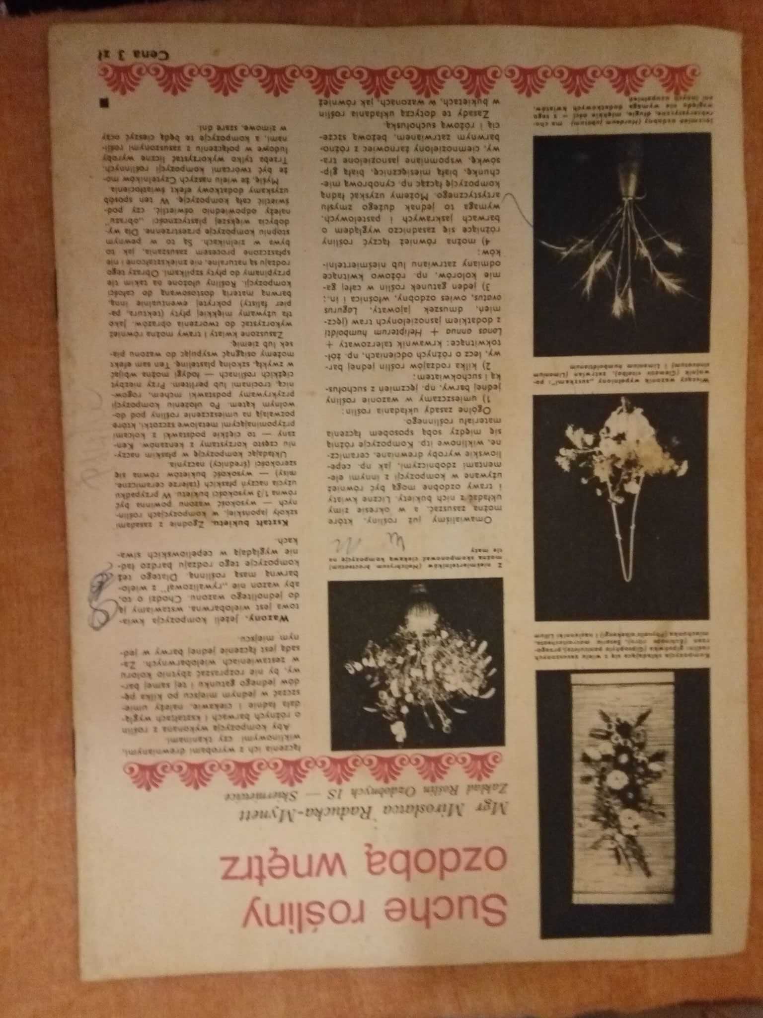 Owoce warzywa kwiaty dwutygodnik 24 1974 ogrodniczy gazeta czasopismo