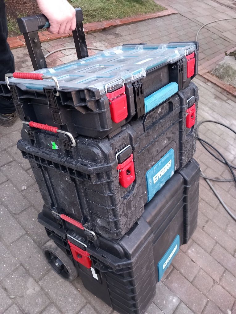 Zestaw 3 skrzyń transportowych Erbauer
