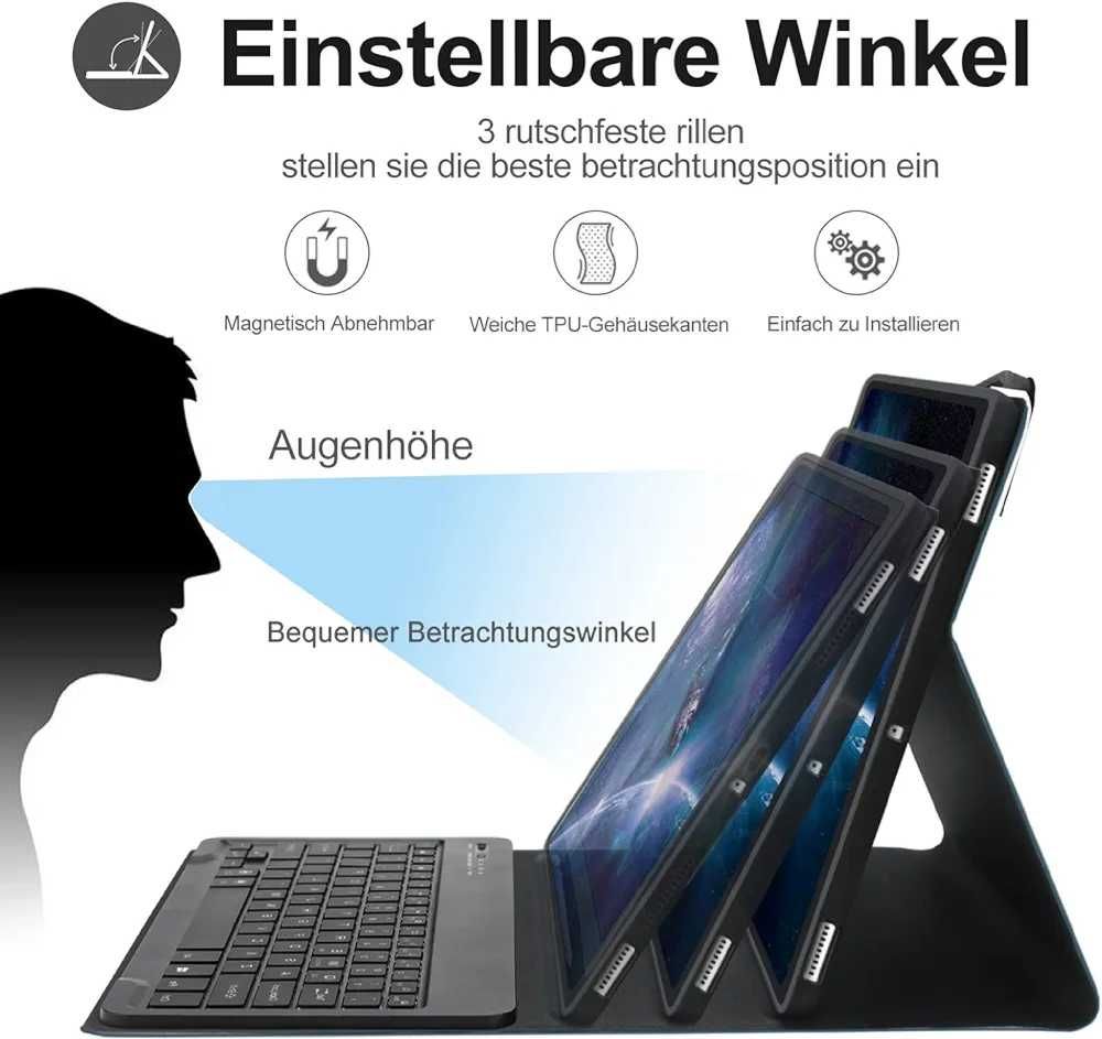 Etui z klawiaturą do Samsung Tab S8 Plus/S7 12,4"