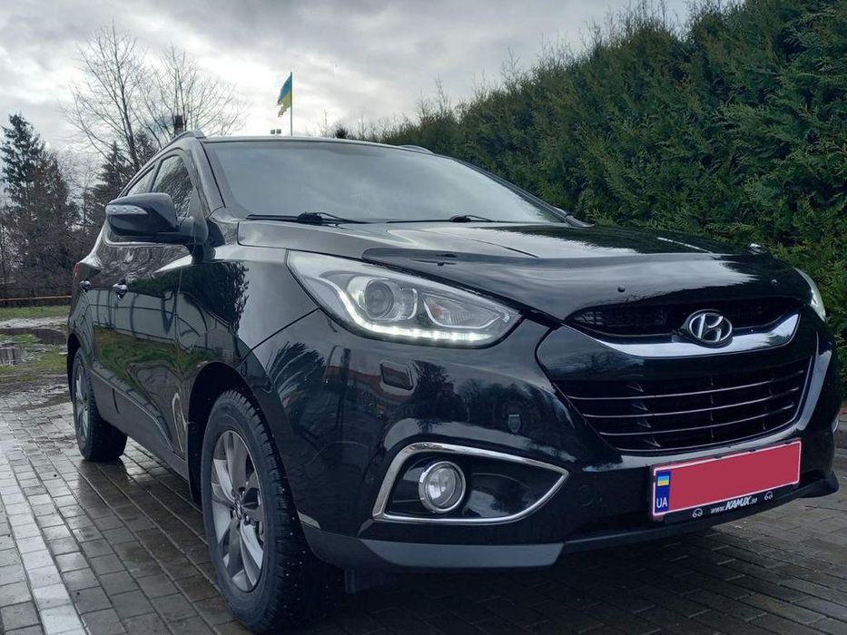 Hyundai IX35 Дефлектор капота (мухобойка) EuroCap