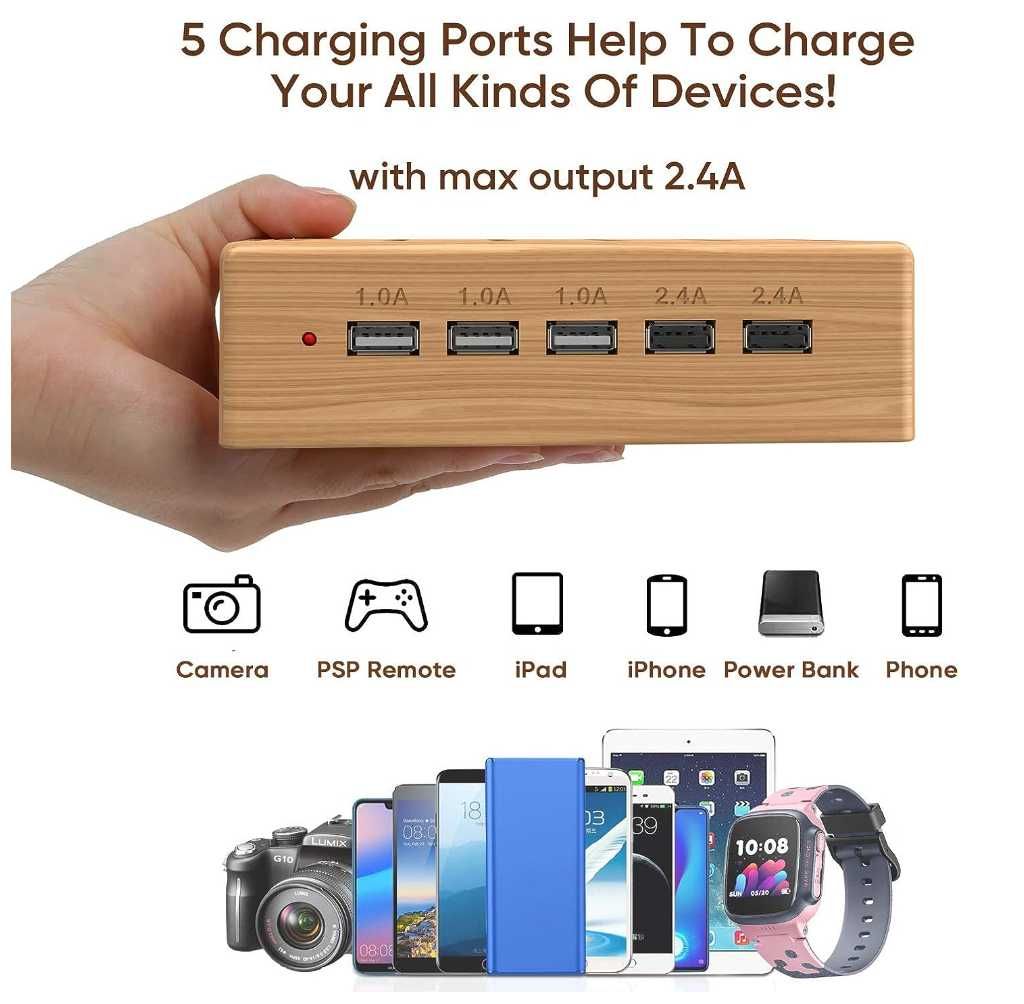 Stacja ładująca do telefonu komórkowego, ładowarka USB,