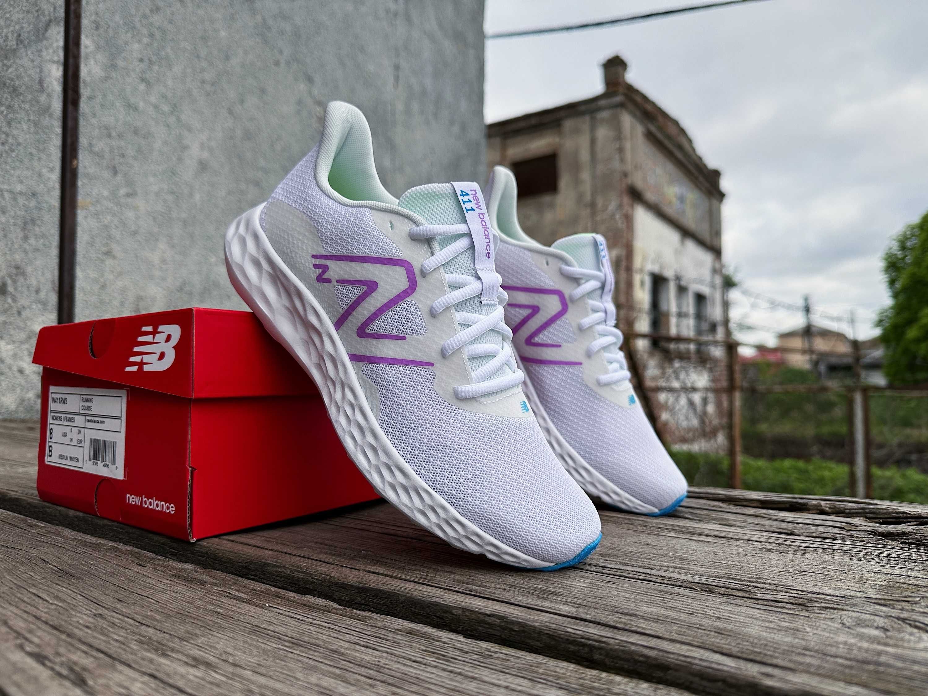 Женские кроссовки New Balance 411 v3 W411RW3 белые Оригинал