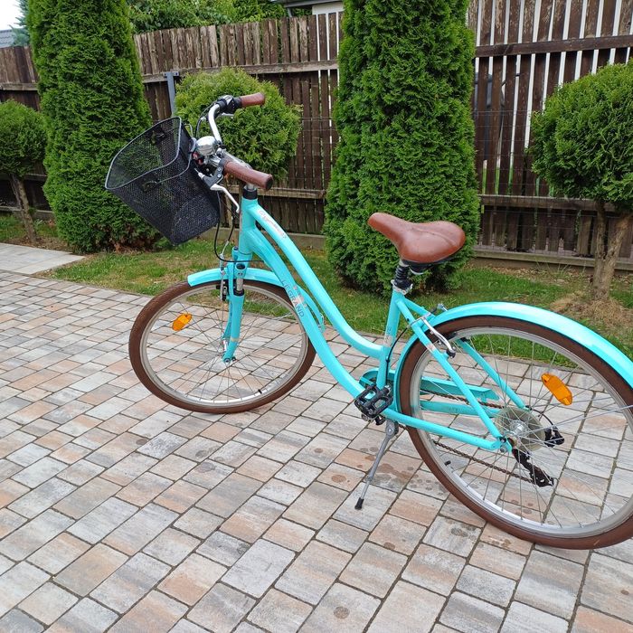 Rower kross legrand mietowy koszyk