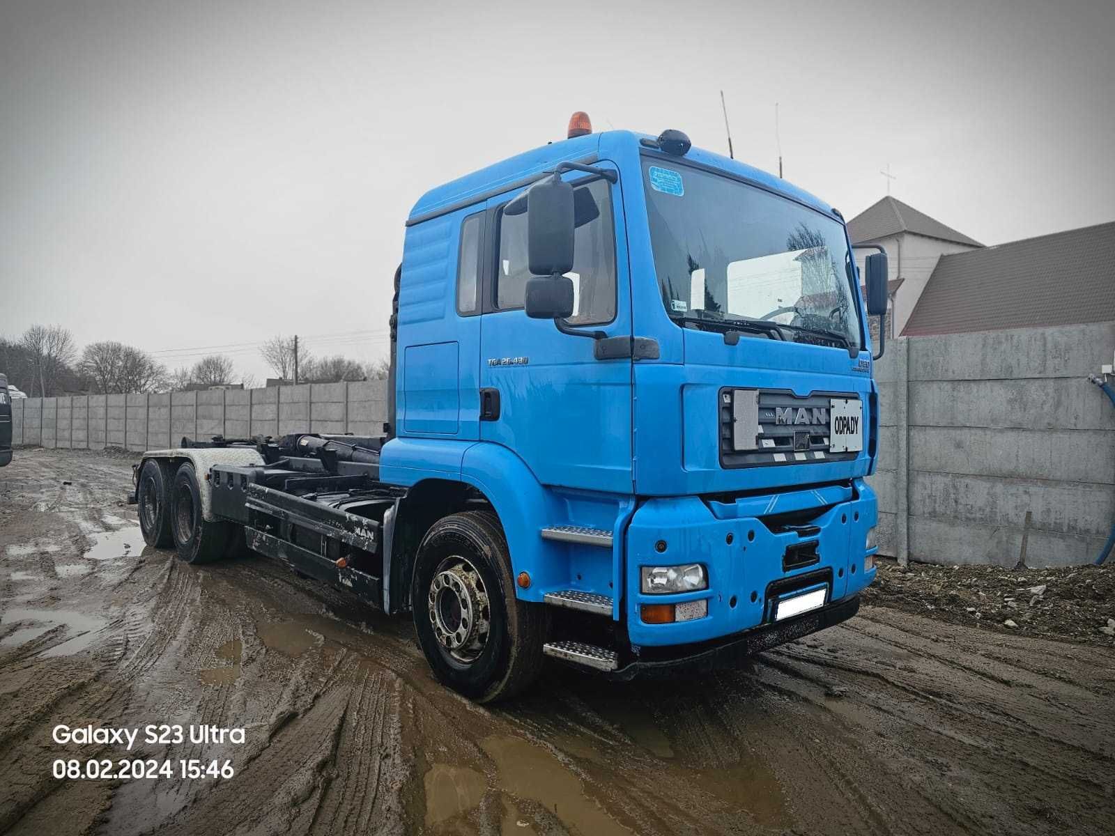 MAN TGA 6x4 430KM 2004r hakowiec 8 biegowy manual hak 20T