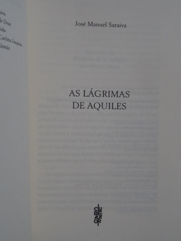 As Lágrimas de Aquiles de José Manuel Saraiva