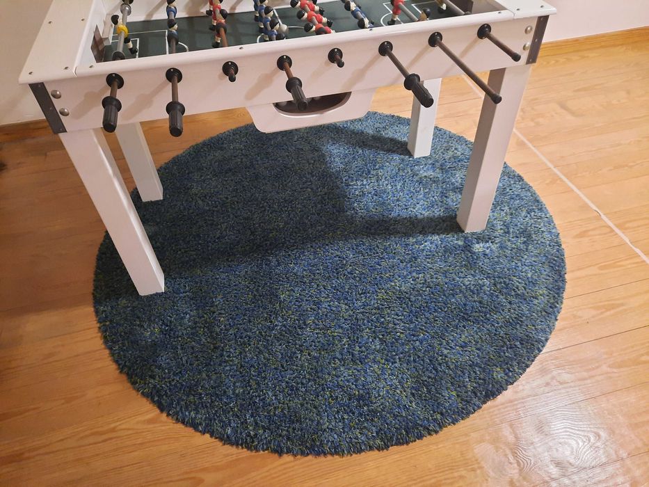 Tapete grande redondo azul - IKEA Balum