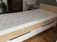 Łóżko jednoosobowe 90x200 z materacem piankowym