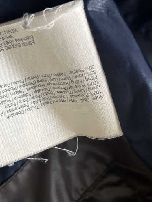 Esprit damska zimowa kurtka puchowa brazowa czekoladowa pierze 38 M