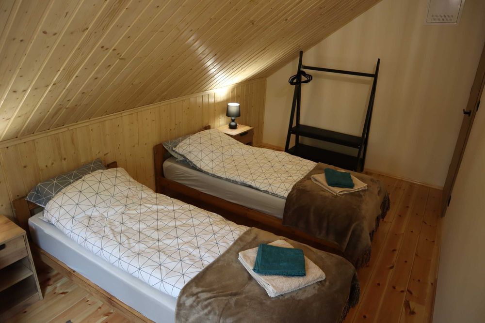 Domek na wynajem Hubertówka w klimatycznym miejscu w Bibiannie