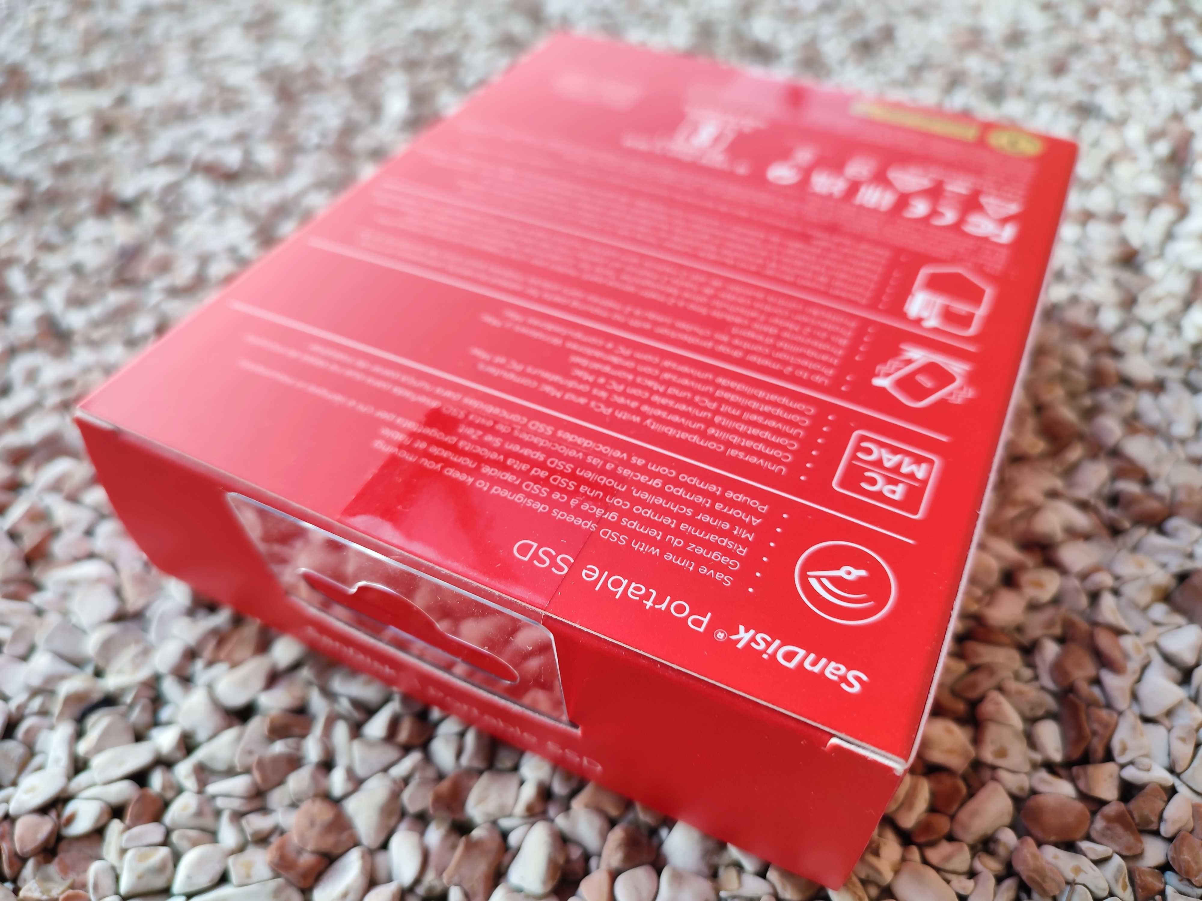 SanDisk Portable SSD 1TB. USB-C 3.2 gen2. Nowy, przenośny dysk SSD.