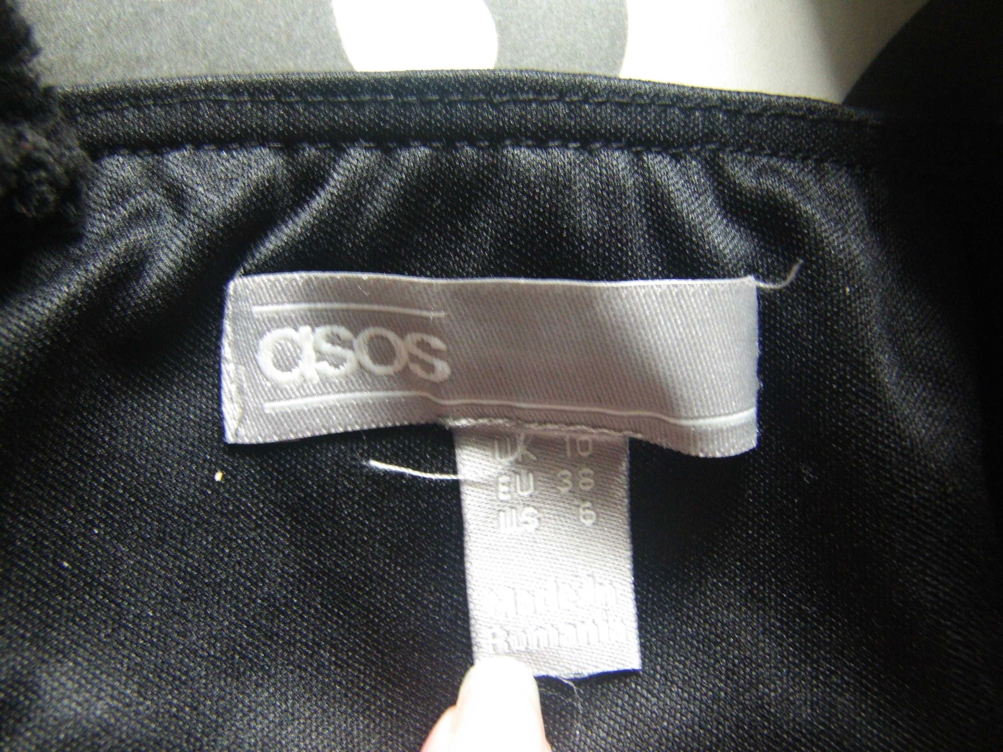 Сукня / платье сарафан Asos черный трикотажный мини беременным