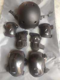 Skate capacete+ acessórios proteção