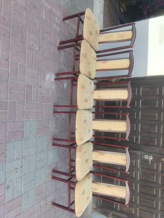 Krzesła zestaw 6 krzeseł kuchennych