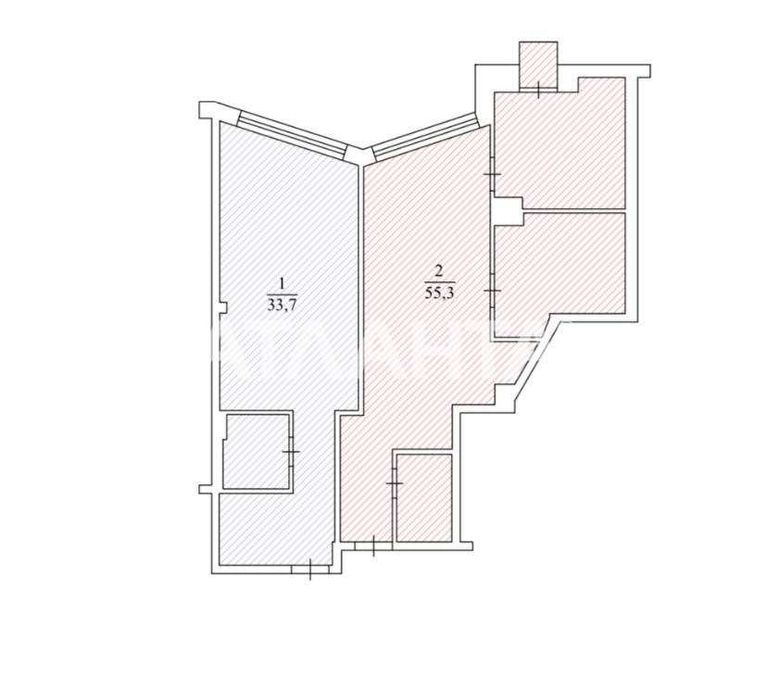 2-комнатная квартира с ремонтом в ЖК «Париж» на Французском бульваре