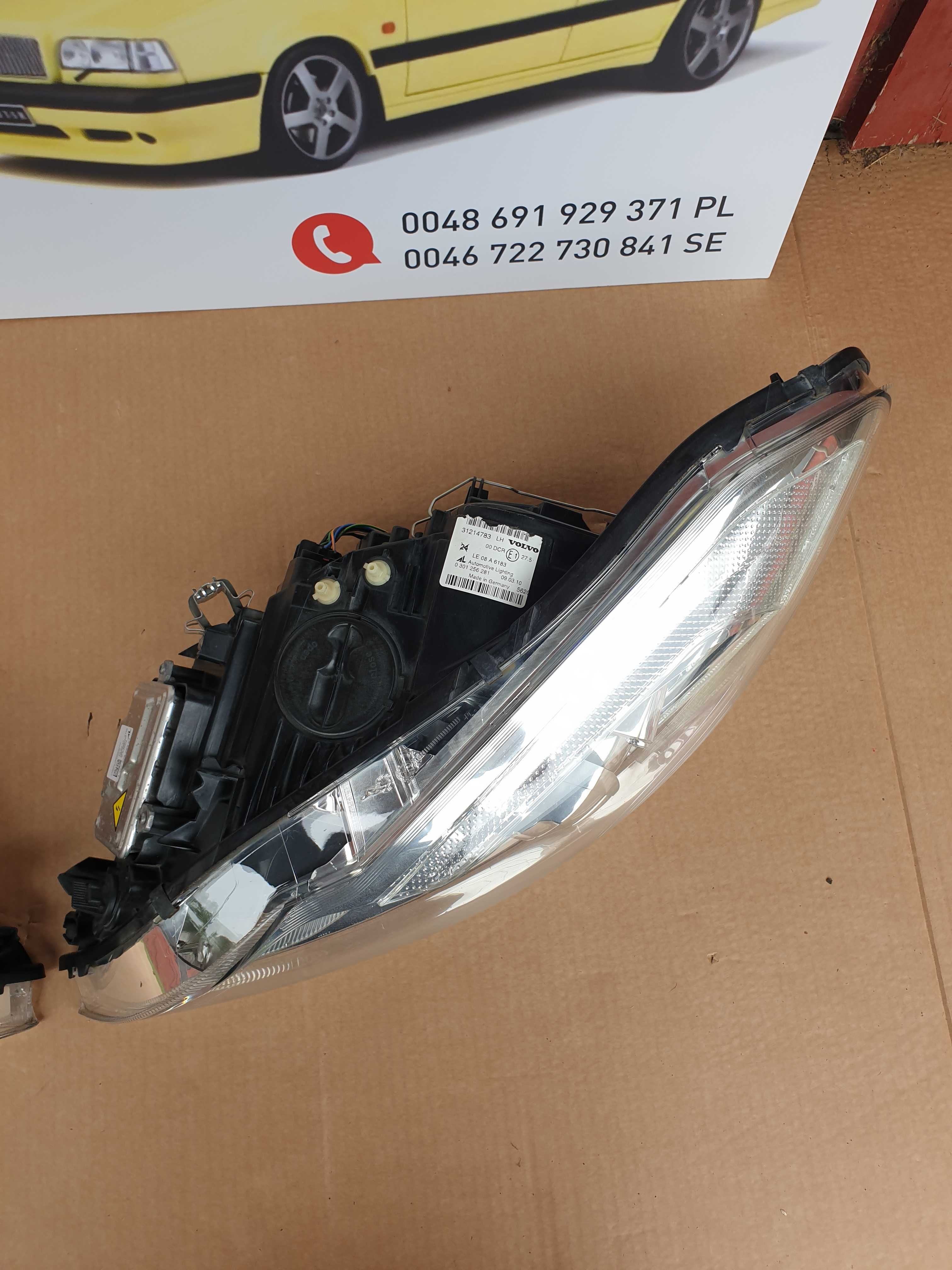 volvo C70 lampa przednia prawa  volvo C70  2010 Rok  EU  XENON