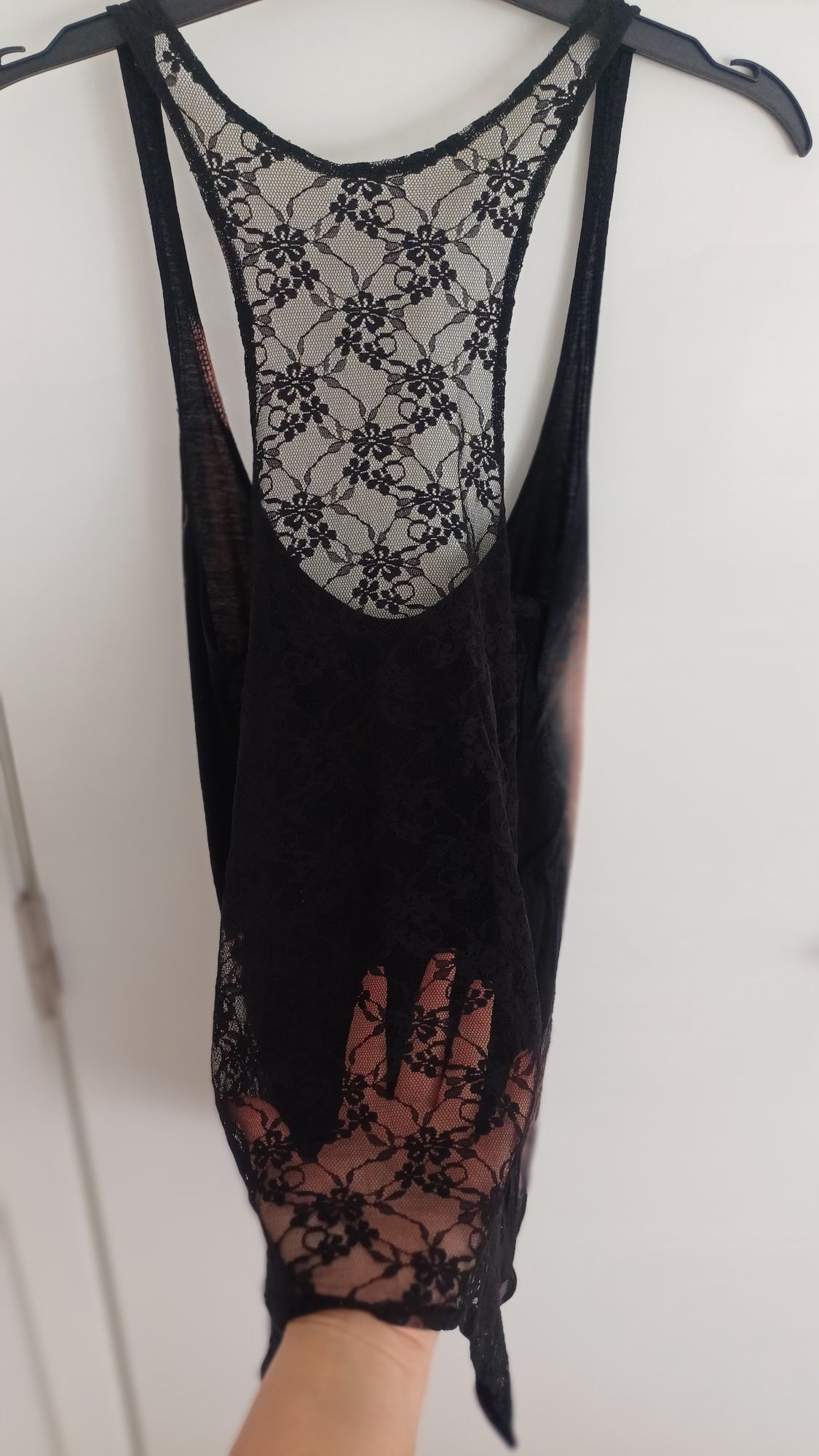 Top estampado/rendado - M