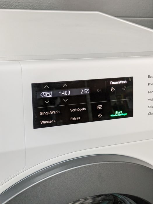 Топова пральна машина Miele WCG 370 9 кг/ Wi-Fi/ ЯК НОВА/ 53 години