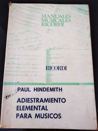 Excelente livro para estudo de ritmo de Paul Hindemith.