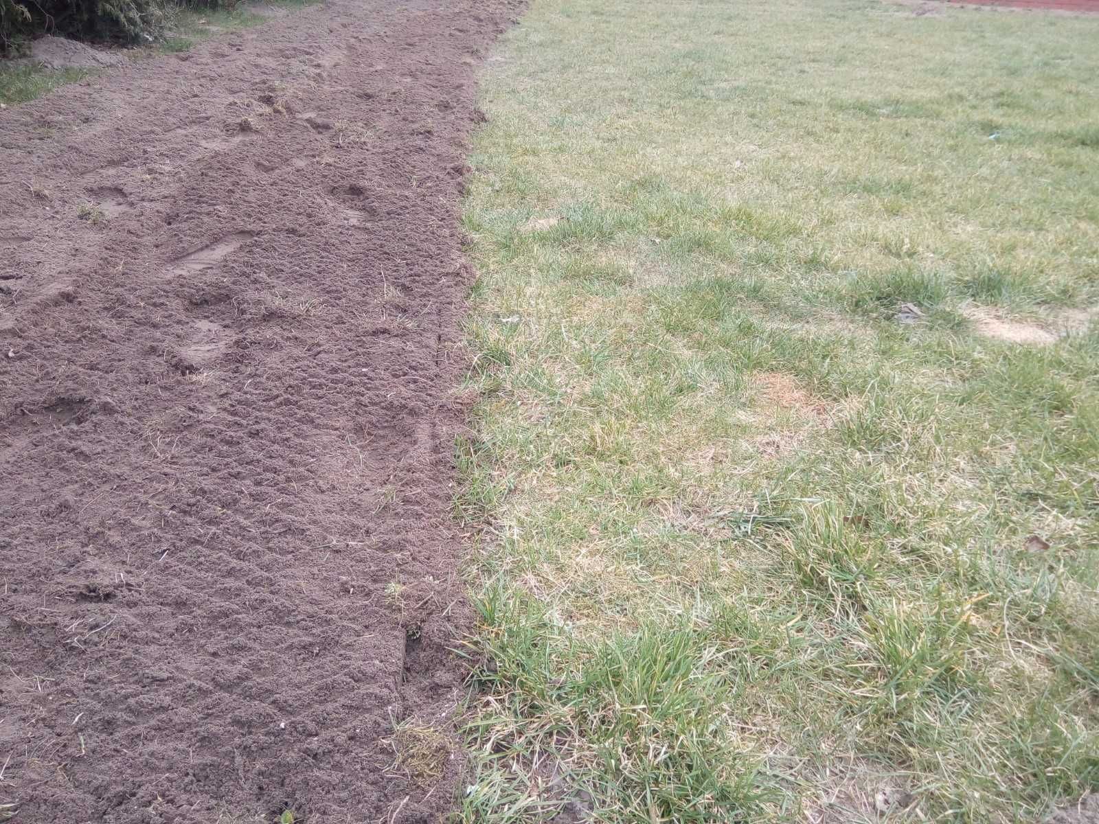glebogryzarka separacyjna, wgłębny wysiew trawy, rekultywacja trawnika