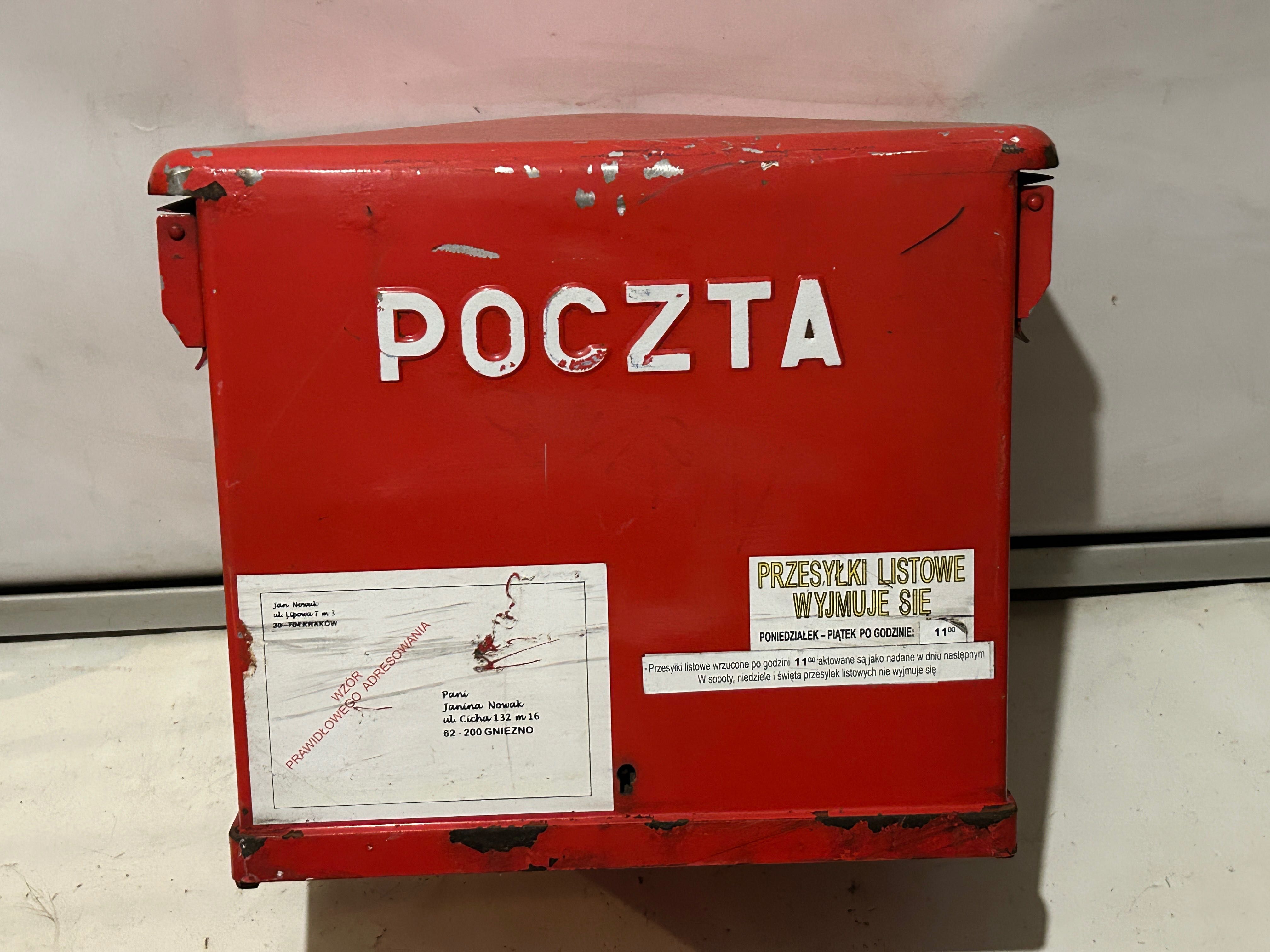 Skrzynka na listy POCZTA - PRL !